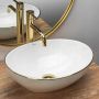 Umywalka Ceramiczna Nablatowa SOFIA GOLD EDGE REA - 6