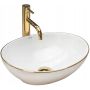 Umywalka Ceramiczna Nablatowa SOFIA GOLD EDGE REA - 2