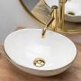 Umywalka Ceramiczna Nablatowa SOFIA GOLD EDGE REA - 4