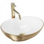 Umywalka Ceramiczna Nablatowa SOFIA GOLD BRUSH REA - 2