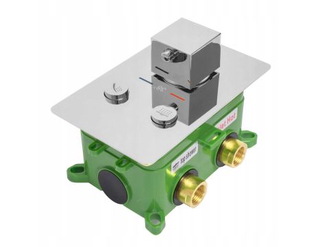 ZESTAW NATRYSKOWY PRYSZNICOWY DESZCZOWNICA DAVIS CHROM TERMOSTAT REA - 3