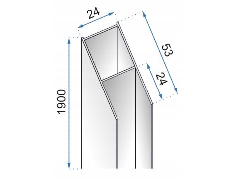 ADAPTER POSZERZAJĄCY DO KABIN DRZWI SLIM 7512 REA - 3