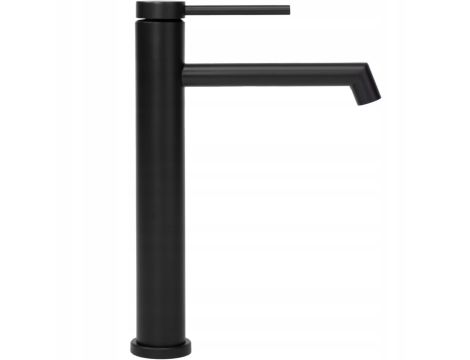 Bateria umywalkowa FOSS Wysoka Black Mat Czarna Matowa - REA - 7