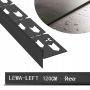 Listwa spadkowa brodzikowa 120CM CZARNY MAT BLACK Lewa - REA - 2