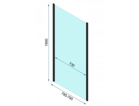 KABINA PRYSZNICOWA RAPID SLIDE GOLD 150x80 ZŁOTA - REA ZŁOTA ROZSUWANA - 7