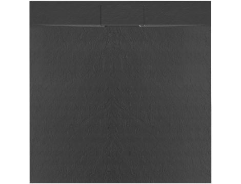 Brodzik Prysznicowy Bazalt Czarny 90x90cm Black slim Rea