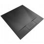 Brodzik Prysznicowy Bazalt Czarny 90x90cm Black slim Rea - 4