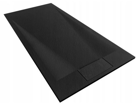 Brodzik Prysznicowy Bazalt Czarny Black slim 90x120 cm REA - 7