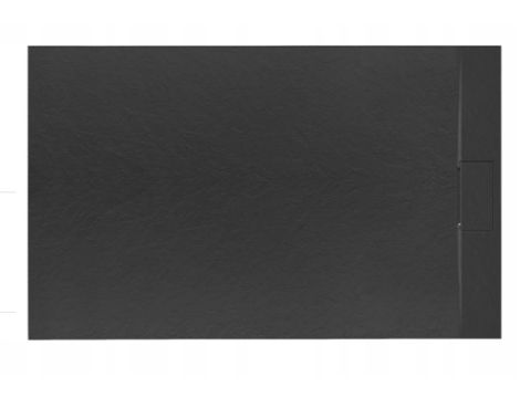 Brodzik Prysznicowy Bazalt Czarny Black slim 90x120 cm REA