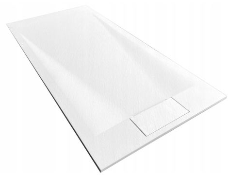 Brodzik Prysznicowy Bazalt Biały white slim 90x120 cm REA - 8