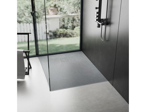 Brodzik Prysznicowy Kamienny Magnum Szary Grey 90x90 Rea - 3