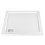 BRODZIK PRYSZNICOWY SAVOY SLIM NISKI BIAŁY WHITE 80x80 REA - 3